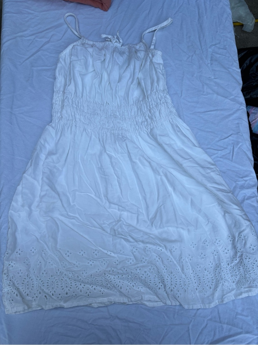 Girl white dress